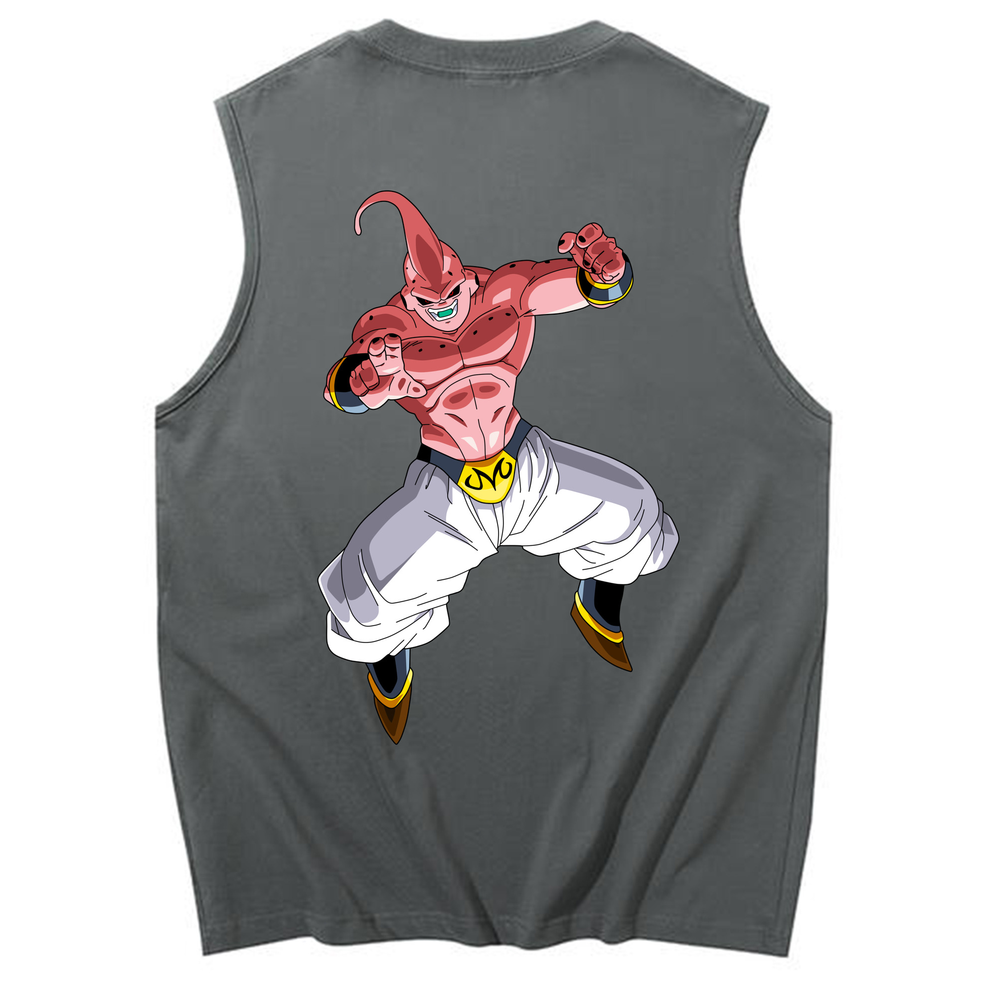 （画像用） ドラゴンボール 魔人ブウ DRAGON BALL Majin Buu コットン100％タンクトップ（背面プリント）